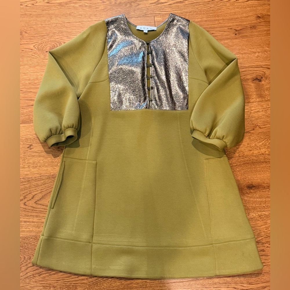 Olive and Gold Buru Dress